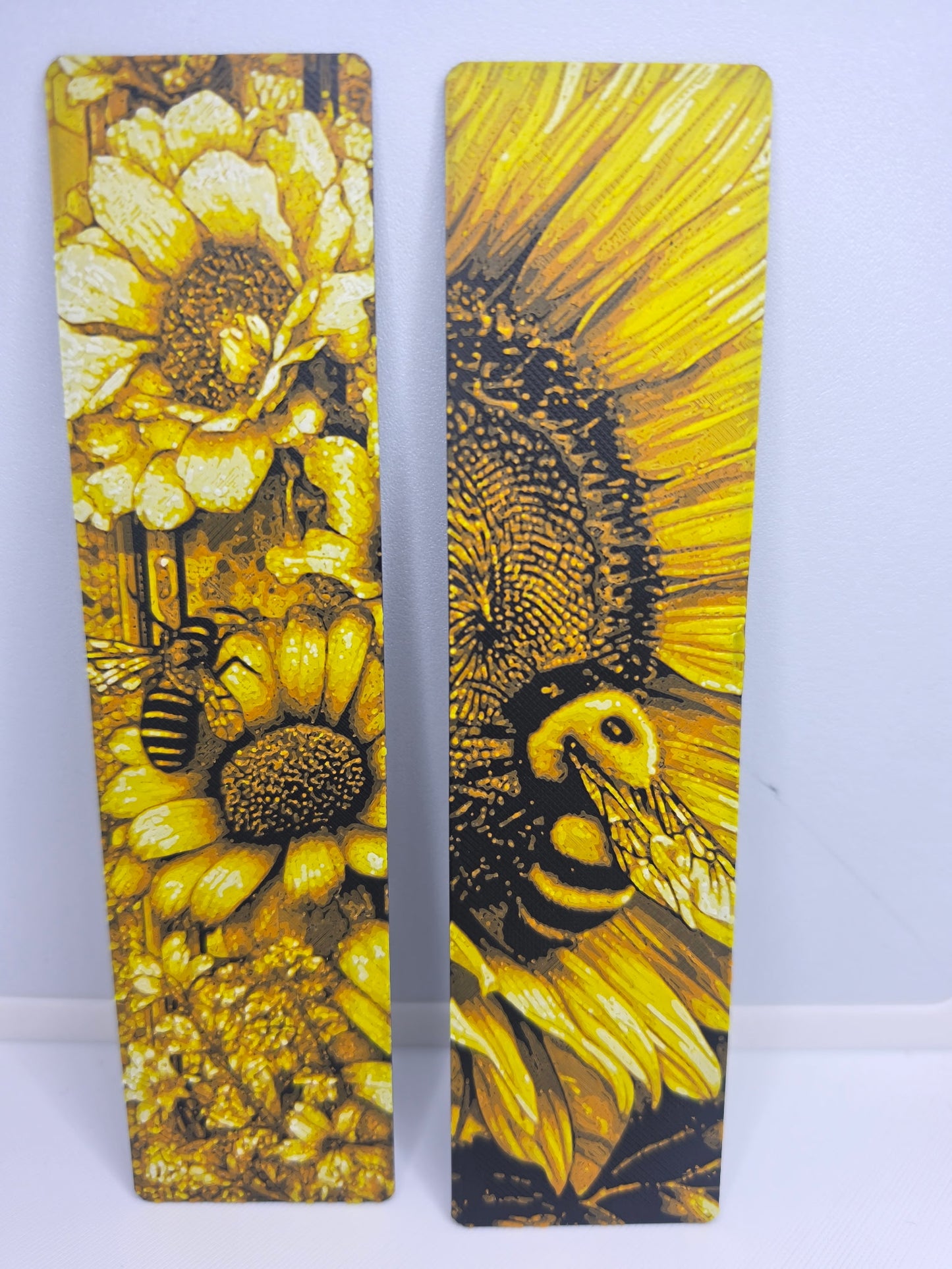 Yellow Bee & Flowers  (2pack)