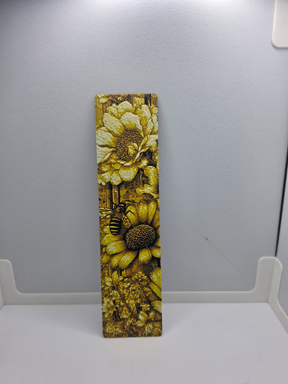 Yellow Bee & Flowers  (2pack)