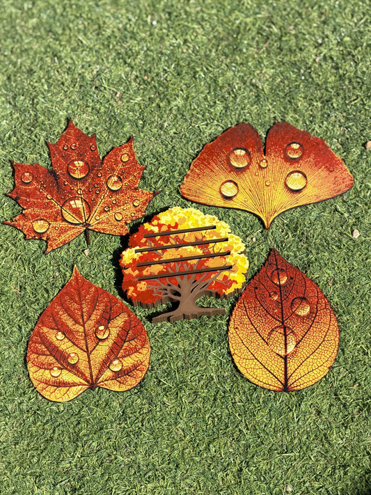 Autumn Tree and Leaves