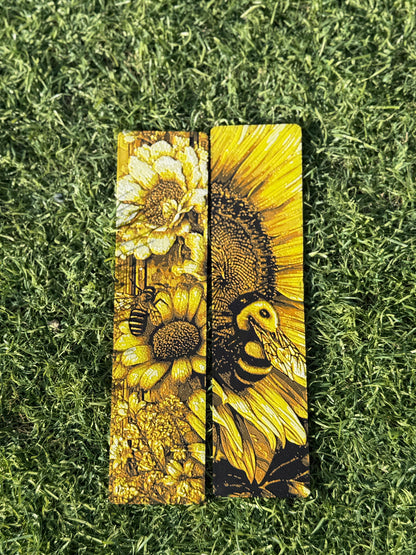 Yellow Bee & Flowers  (2pack)
